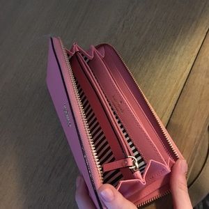 Hot pink Kate spade wallet